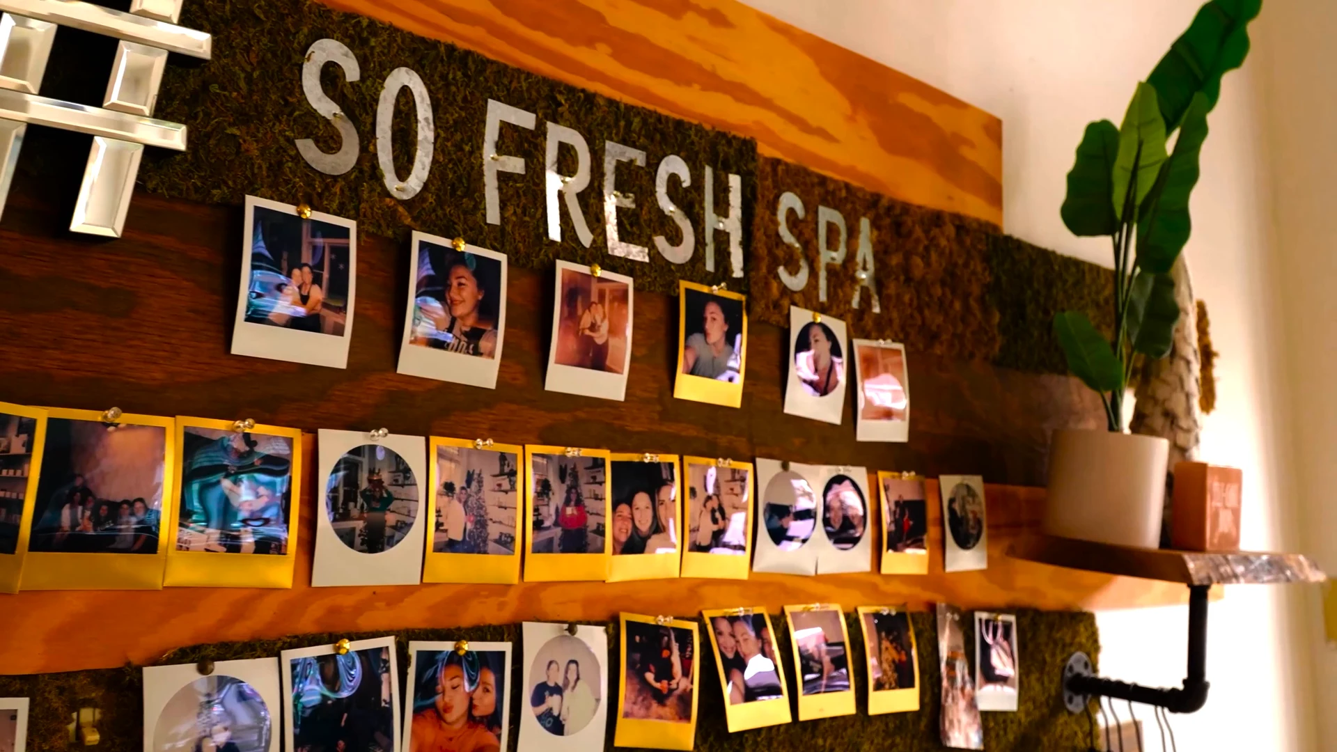 The So Fresh Spa photo wall in Greencastle, Pennsylvania