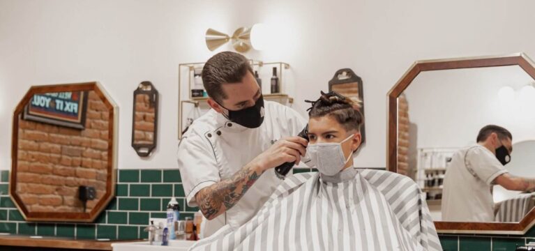 Barbershop haircut